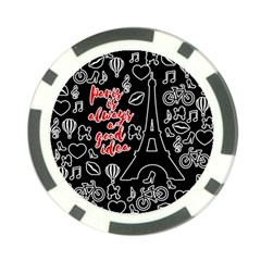 Paris Poker Chip Card Guard by Valentinaart