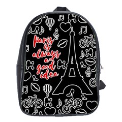 Paris School Bags(large)  by Valentinaart