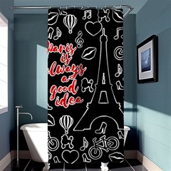 Paris Shower Curtain 36  x 72  (Stall) 