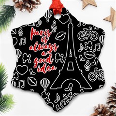 Paris Ornament (Snowflake)