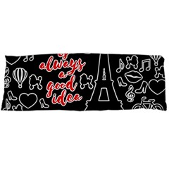 Paris Body Pillow Case (dakimakura) by Valentinaart