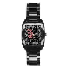 Paris Stainless Steel Barrel Watch