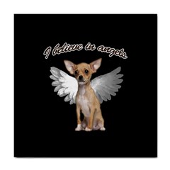 Angel Chihuahua Tile Coasters by Valentinaart