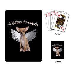 Angel Chihuahua Playing Card by Valentinaart