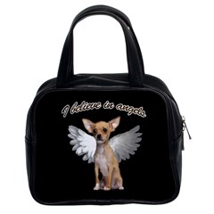 Angel Chihuahua Classic Handbags (2 Sides) by Valentinaart