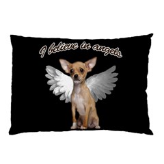 Angel Chihuahua Pillow Case by Valentinaart