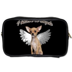 Angel Chihuahua Toiletries Bags 2-side by Valentinaart