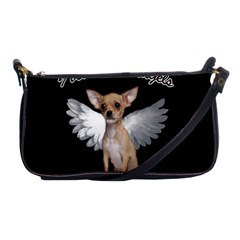 Angel Chihuahua Shoulder Clutch Bags by Valentinaart