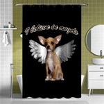 Angel Chihuahua Shower Curtain 48  x 72  (Small)  Curtain(48  X 72 ) - 42.18 x64.8  Curtain(48  X 72 )