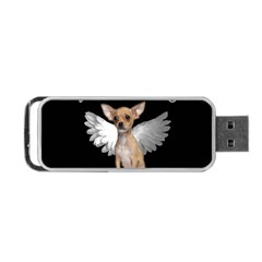 Angel Chihuahua Portable Usb Flash (two Sides) by Valentinaart