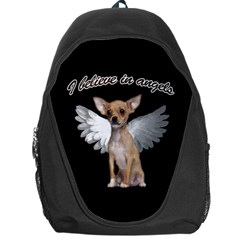 Angel Chihuahua Backpack Bag by Valentinaart