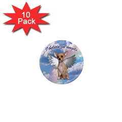 Angel Chihuahua 1  Mini Magnet (10 Pack)  by Valentinaart