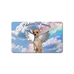 Angel Chihuahua Magnet (name Card) by Valentinaart