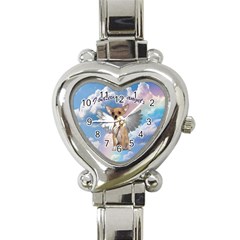 Angel Chihuahua Heart Italian Charm Watch by Valentinaart