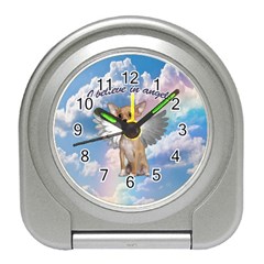 Angel Chihuahua Travel Alarm Clocks by Valentinaart