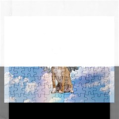 Angel Chihuahua Rectangular Jigsaw Puzzl by Valentinaart