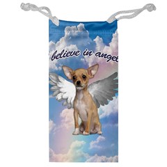 Angel Chihuahua Jewelry Bag by Valentinaart