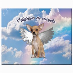 Angel Chihuahua Mini Button Earrings by Valentinaart