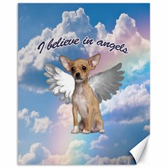 Angel Chihuahua Canvas 16  X 20   by Valentinaart