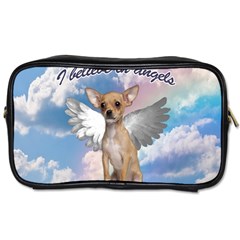 Angel Chihuahua Toiletries Bags 2-side by Valentinaart