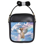 Angel Chihuahua Girls Sling Bags Front