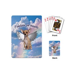 Angel Chihuahua Playing Cards (mini)  by Valentinaart