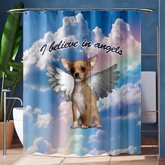 Angel Chihuahua Shower Curtain 60  X 72  (medium)  by Valentinaart