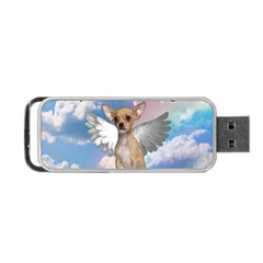 Angel Chihuahua Portable Usb Flash (one Side) by Valentinaart