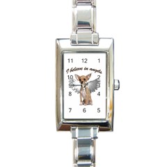 Angel Chihuahua Rectangle Italian Charm Watch by Valentinaart