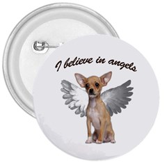 Angel Chihuahua 3  Buttons by Valentinaart