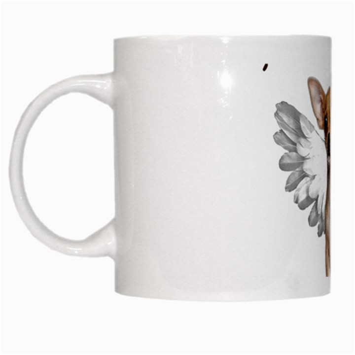 Angel Chihuahua White Mugs