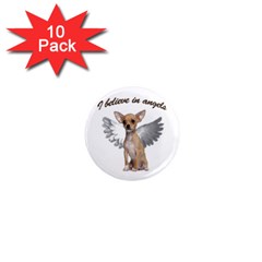 Angel Chihuahua 1  Mini Magnet (10 Pack)  by Valentinaart