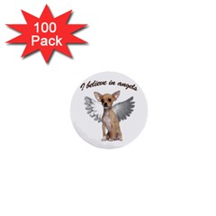 Angel Chihuahua 1  Mini Buttons (100 Pack)  by Valentinaart