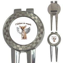 Angel Chihuahua 3-in-1 Golf Divots by Valentinaart