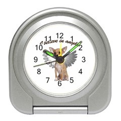 Angel Chihuahua Travel Alarm Clocks by Valentinaart