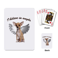 Angel Chihuahua Playing Card by Valentinaart