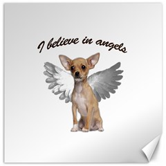 Angel Chihuahua Canvas 12  X 12   by Valentinaart