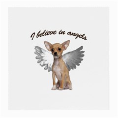 Angel Chihuahua Medium Glasses Cloth (2-side) by Valentinaart