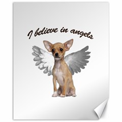 Angel Chihuahua Canvas 11  X 14   by Valentinaart