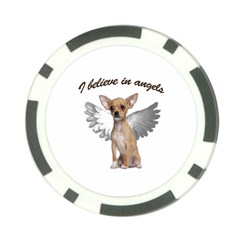 Angel Chihuahua Poker Chip Card Guard by Valentinaart