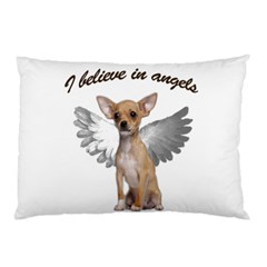 Angel Chihuahua Pillow Case by Valentinaart