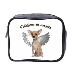 Angel Chihuahua Mini Toiletries Bag 2-side by Valentinaart