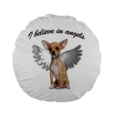 Angel Chihuahua Standard 15  Premium Round Cushions by Valentinaart