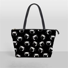 Pug Dog Pattern Shoulder Handbags by Valentinaart