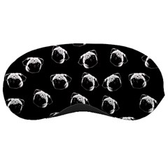 Pug Dog Pattern Sleeping Masks by Valentinaart