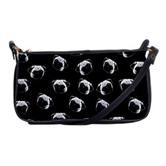 Pug Dog Pattern Shoulder Clutch Bags by Valentinaart