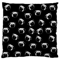 Pug Dog Pattern Standard Flano Cushion Case (two Sides) by Valentinaart