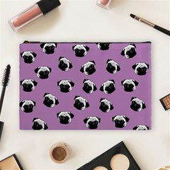 Pug dog pattern Cosmetic Bag (Large) 