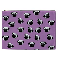 Pug dog pattern Cosmetic Bag (XXL) 