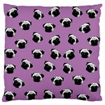 Pug dog pattern Large Flano Cushion Case (Two Sides) Front